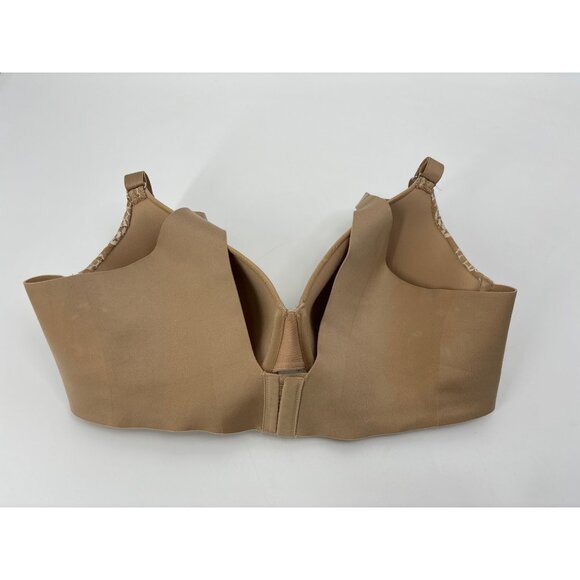 Soma Vanishing Smoothing Back Lace Trim Full Coverage Bra Beige Nude 42D - Picture 3 of 4